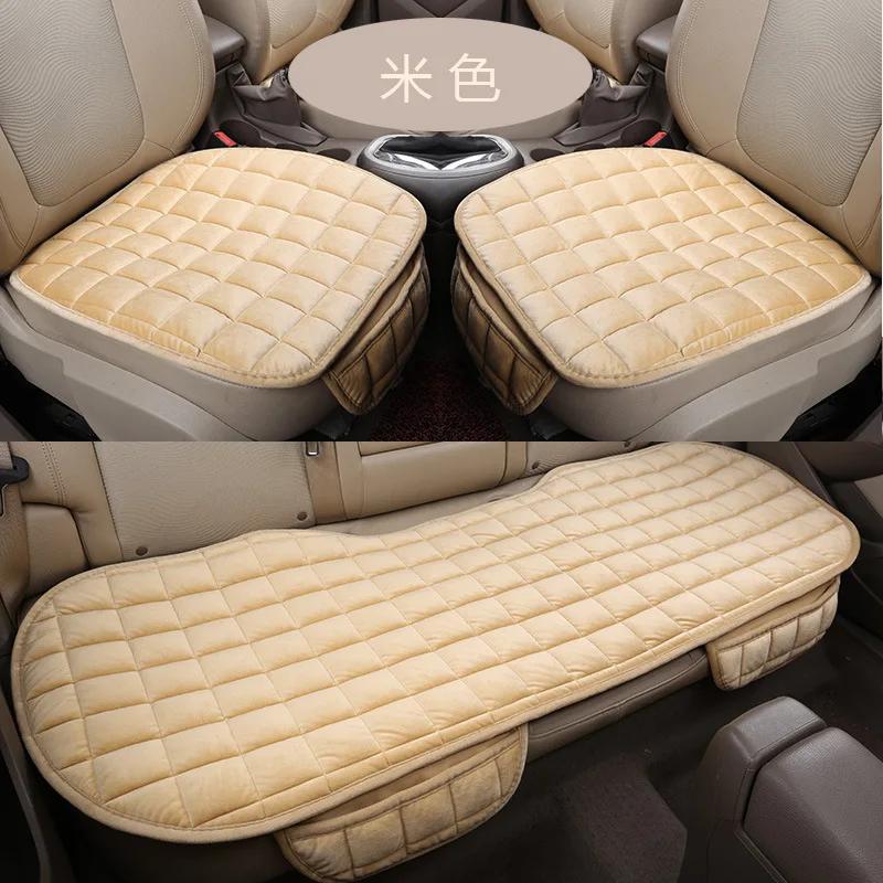 Car Seat Cover Winter Warm Seat Cushion Anti-slip Universal Front Chair Seat Breathable Pad for Vehicle Auto Car Seat Protector