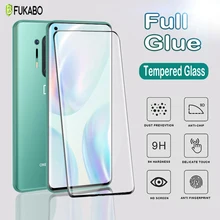Verre trempé UV incurvé par colle pleine de gelée pour OnePlus 8 7 Pro protecteur d'écran pour un Plus 7T Pro Film protecteur