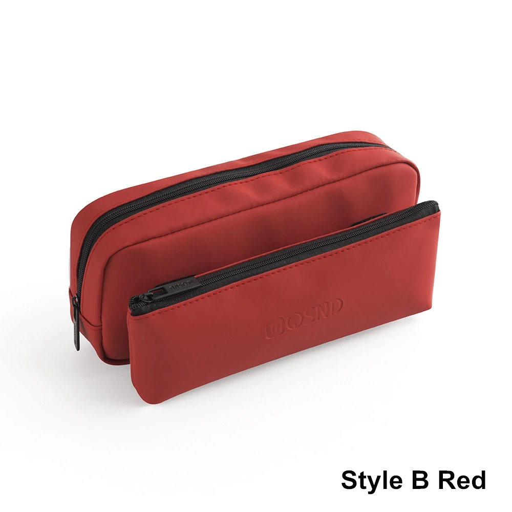 Супер Чехол-карандаш, модный дизайн, Большая вместительная сумка для ручек, съемная сумка для ручек, школьный косметический чехол, сумка для стирки - Цвет: Stlye  B  red