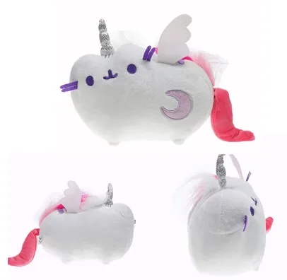 Суши торт стиль плюшевые мягкие животные игрушки кошка плюшевые игрушки пончики кошка Kawaii Печенье Мороженое Радуга для детей подарок для детей - Цвет: Sound light unicorn
