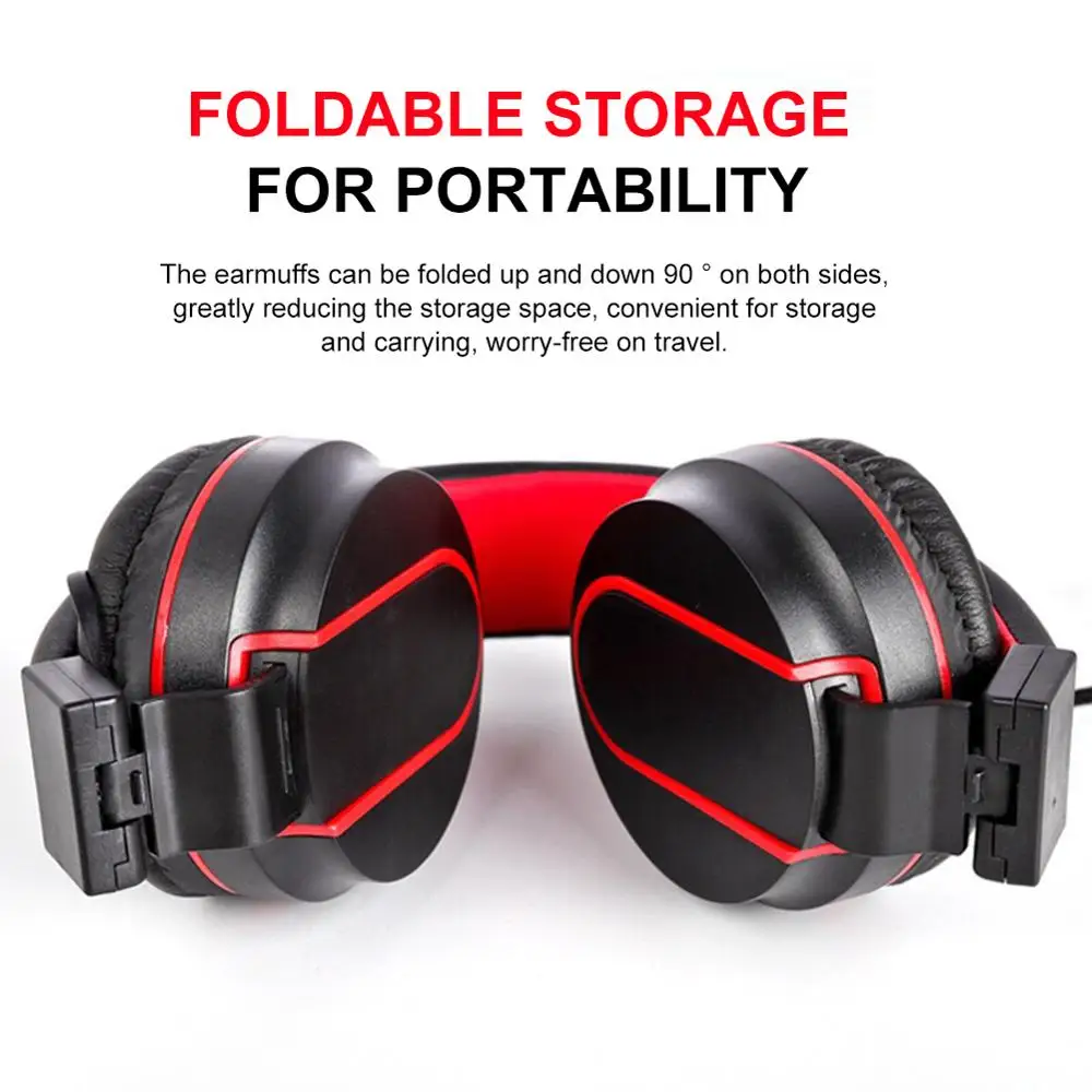Head Mounted Earphones Noise Reducion Gaming Headset with In line Mic Noise Cancelling 3 5mm Headset for PC PS4 XBOX