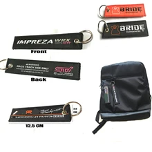 JDM брелок для невесты двухсторонний брелок для ключей для автомобиля STI SUBARU Superbike скутеры байкерские ключи для гоночного Любителя