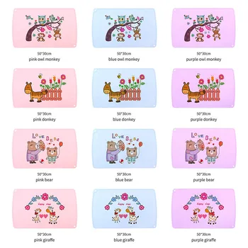 

Household kitchen 50x30cm non-slip food-grade silicone table decoration children's placemats cute cartoon kitchen gadgets