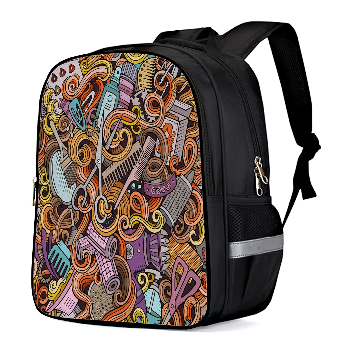 Мультфильм Граффити парикмахерские рюкзак детские школьные сумки для детей