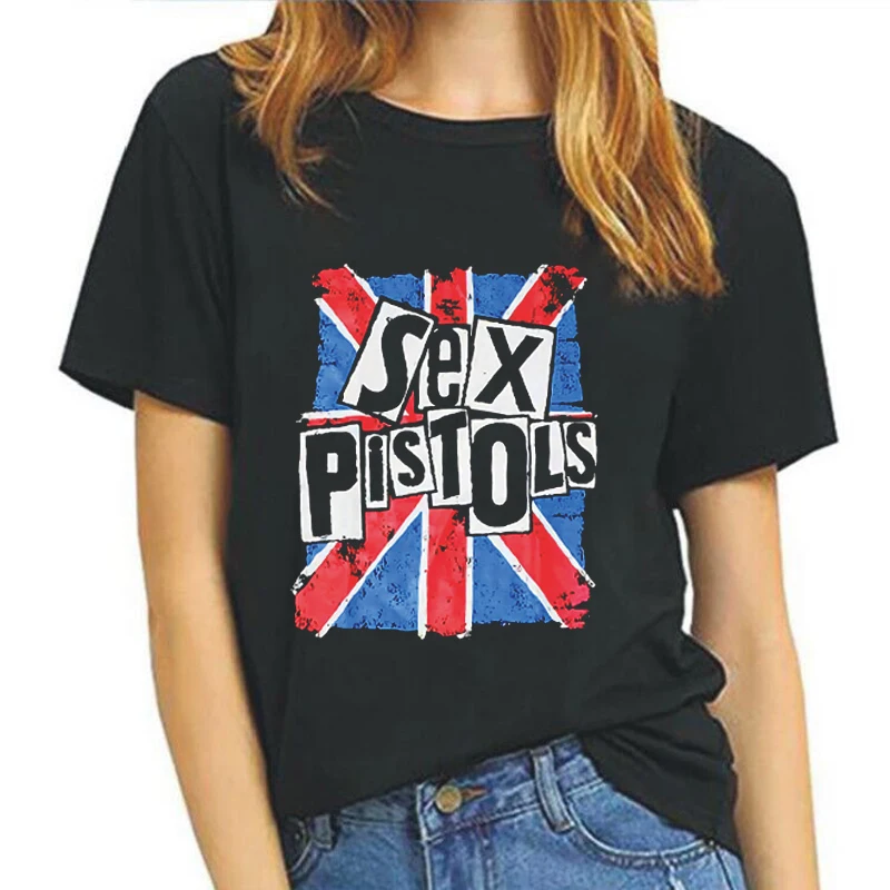 Tanie Sex Pistols Vive Le Punk Style estetyczne lato T koszula sklep