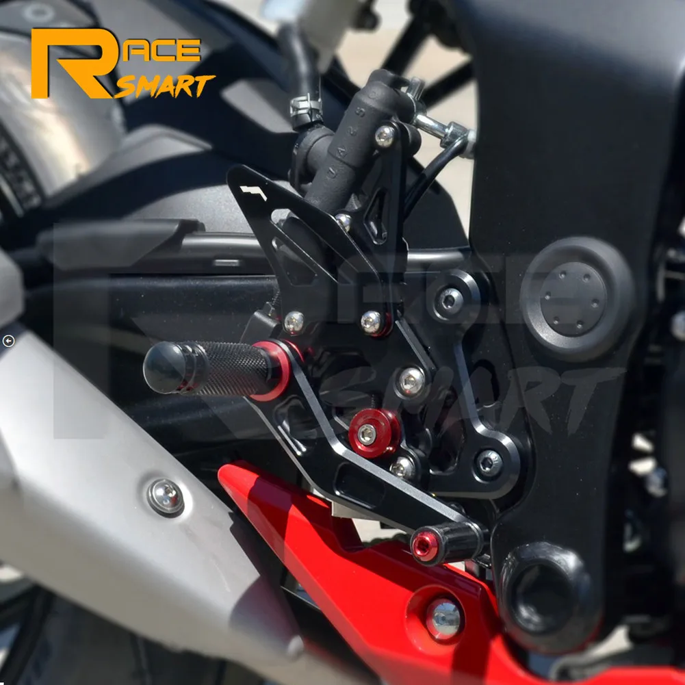 ЧПУ алюминиевая регулируемая задняя подставка для ног подножки SUZUKI GSX S750 GSXS750Z 2015