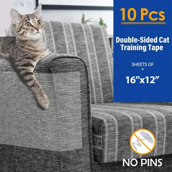 

10pcs Couch Cat Scratch Guards Mat Scraper Cat Tree Scratching Claw Post Protector Sofa For Cats Scratcher Paw Pads Pet Furnitur