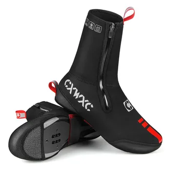 

CXWXC Winter Fleece Cycling Overshoes Neoprene Waterproof Shoe Covers For Men Women MTB Road Bicycle Booties Shoe Covers Cycling