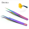 ERUIKA 1pcs Chameleon Eyebrow Tweezers Stainless Steel Extension Clip Ultra Precision Picker for Rhinestone Eyelash Makeup Tools 1