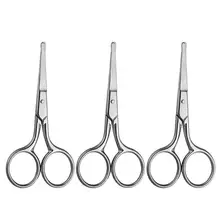 3 шт. Носовые Ножницы для волос портативные безопасные ножницы для бровей из нержавеющей стали триммер для волос ножницы