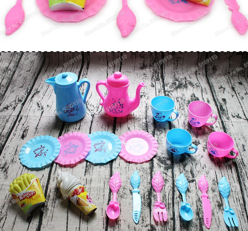 18 шт. кухонные игрушки посуда мини милый кофе чайный набор ролевые игры Diy кухонные игрушки для детей Рождественский подарок игрушки для девочек