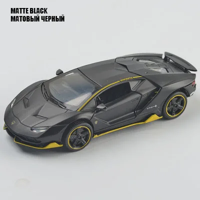 AK-3224a-1-BK-1 1:32 Масштаб Lamborghinis LP770 сплав модель автомобиля литая модель игрушечного автомобиля высокая симитация автомобиля игрушки для детей рождественские подарки - Цвет: AK-3224a-1-BK-1