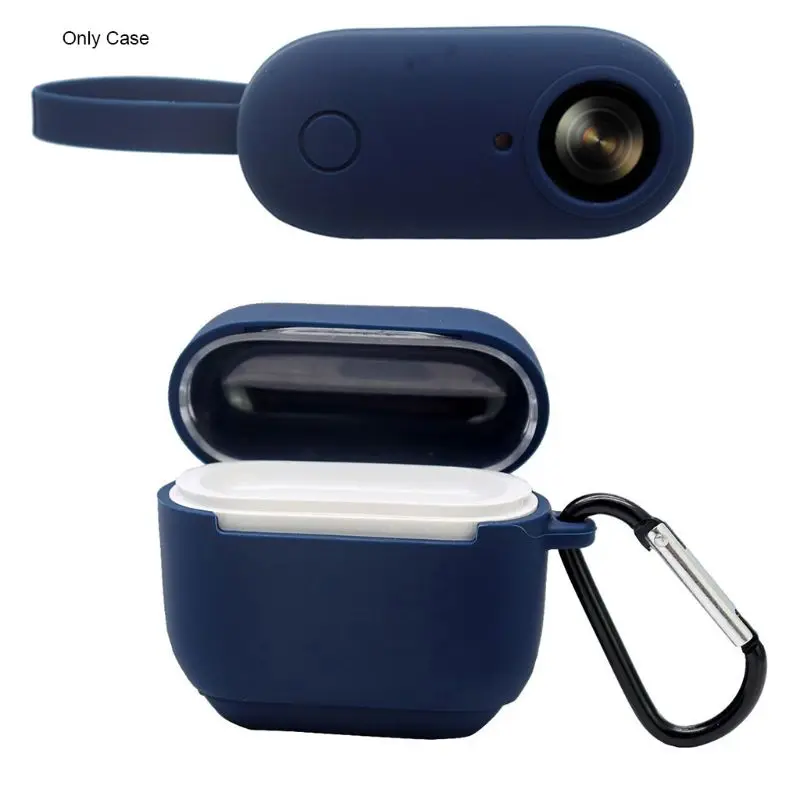 Зарядный чехол силиконовый защитный чехол для камеры для Insta360 GO аксессуары для экшн-камеры - Цвет: Deep Blue