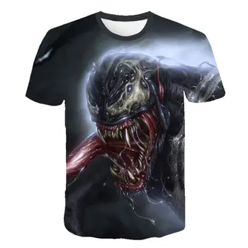 

Summer Girls Boys T shirt Baby Kids Cool 3d T-shirt Children Super Hero Spiderman Venom Tops Baby Brand Tee For 4-20Y