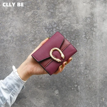 

Leather Luxury Short Wallet Women's Small Money Bags Pocket Purse Card Holder Wallet Zipper Wallet Carteira Feminina