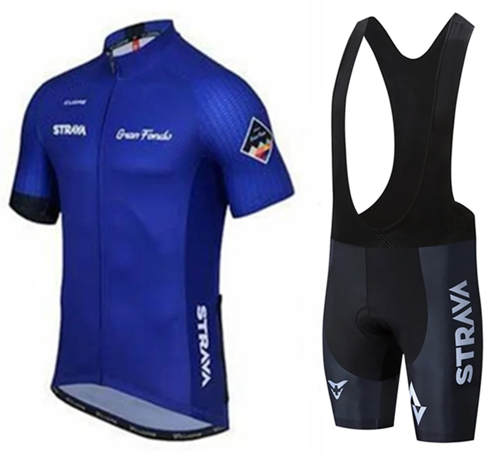 2019 STRAVA ropa de ciclismo jersey bicicleta secado raspido hombres verano Jersey pantalones| |