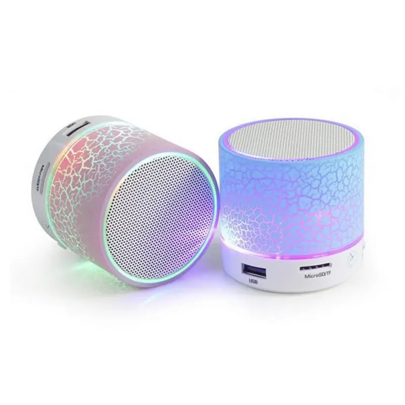 Bluetooth динамик беспроводной мини сабвуфер цветная светодиодная подсветка