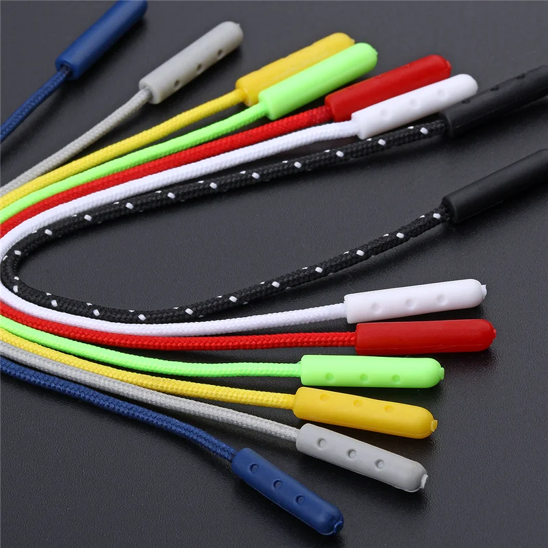 Zipper Pullers Zipper Sliders Zipper Heads Zipper Accessories 20pcs Zipper Puller Rope Colorfull Zip Puller With String Zipper Pulls Cord Replacement Fastener Slider Jacket Backpack Suitcase