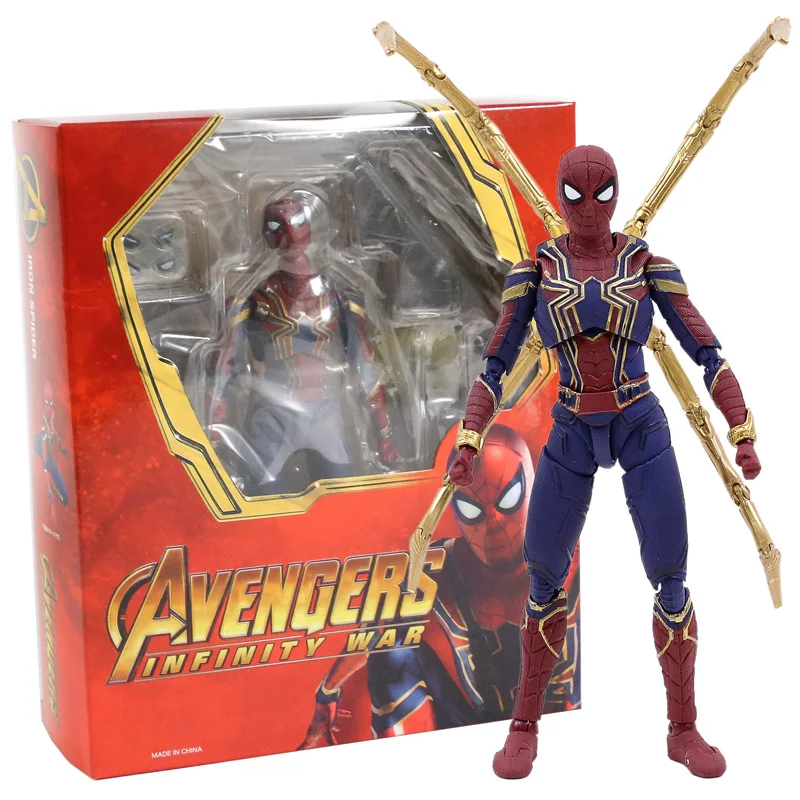 Avengers 3 Infinity War Iron Spiderman 6" Spider-Man PVC Action Figure Toys Gift 