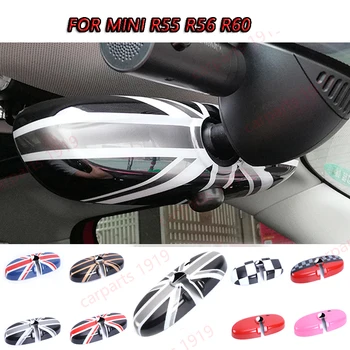 

Union Jack Interior Mirror Cover Shell Sticker Protective Cap Case For mini cooper R55 R56 R60 Countryman Car-styling Accessorie