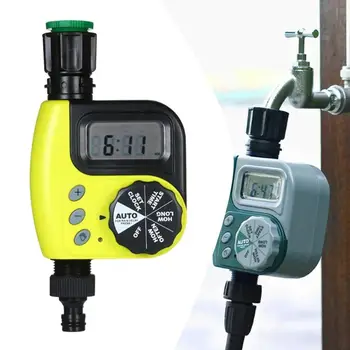 

Water Timer For Garden Digital Automatic Irrigation Controller And Extendable Water Hose With Spray Gun Programmer of irrigation