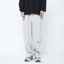 Японские новые летние однотонные прямые свободные брюки, мужские повседневные Комбинезоны, брюки, тканевые парные брюки ins style