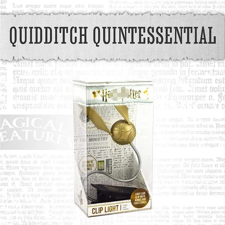 thumbnail image 1 of 2025 NUEVAS películas de llegada Lámpara de noche con clip y alas móviles Quidditch Quintessential de Snitch dorada periférica, 1 of 5