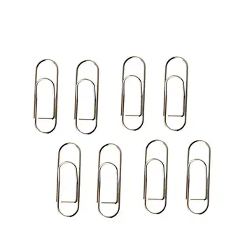 

8pcs Portable Metal Paper Clip Hanging Pen Spring Clip Multi-purpose Hand Account Accessories Daily Use Clip Paper Clip Silver