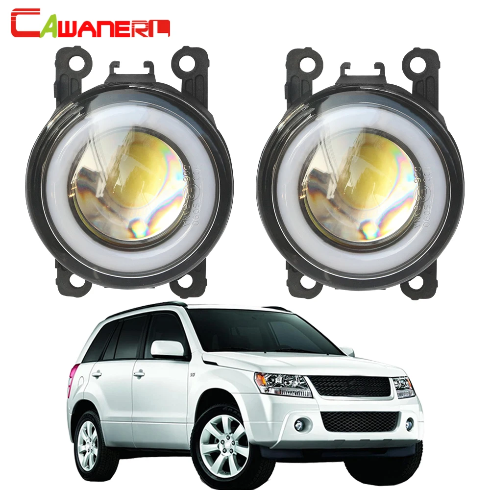 Cawanerl для Suzuki Grand Vitara 2/II JT 2005- автомобильный Стайлинг 3000лм светодиодный противотуманный светильник Ангел глаз дневные ходовые огни DRL H11 12 В