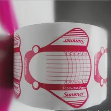 Держатель бумаги для дизайна ногтей Расширенный самолет для ног фототерапия кристалл ногтей 500 шт/объем