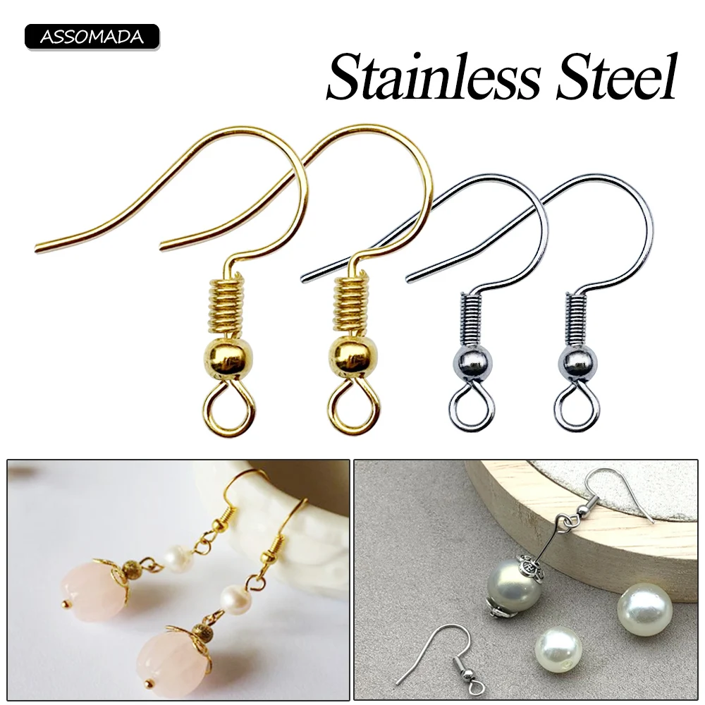 Earrings Hooks Jewelry Making  Gold Jewelry Supplies Wholesale - 50pcs  Making - Aliexpress