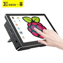 Raspberry Pi ekran domy EVICIV 7-10 cal ekran dotykowy przypadku wyświetlacz LCD RPi przenośny Monitor Raspberry USB HDMI Rasbery Pi4 Pi3