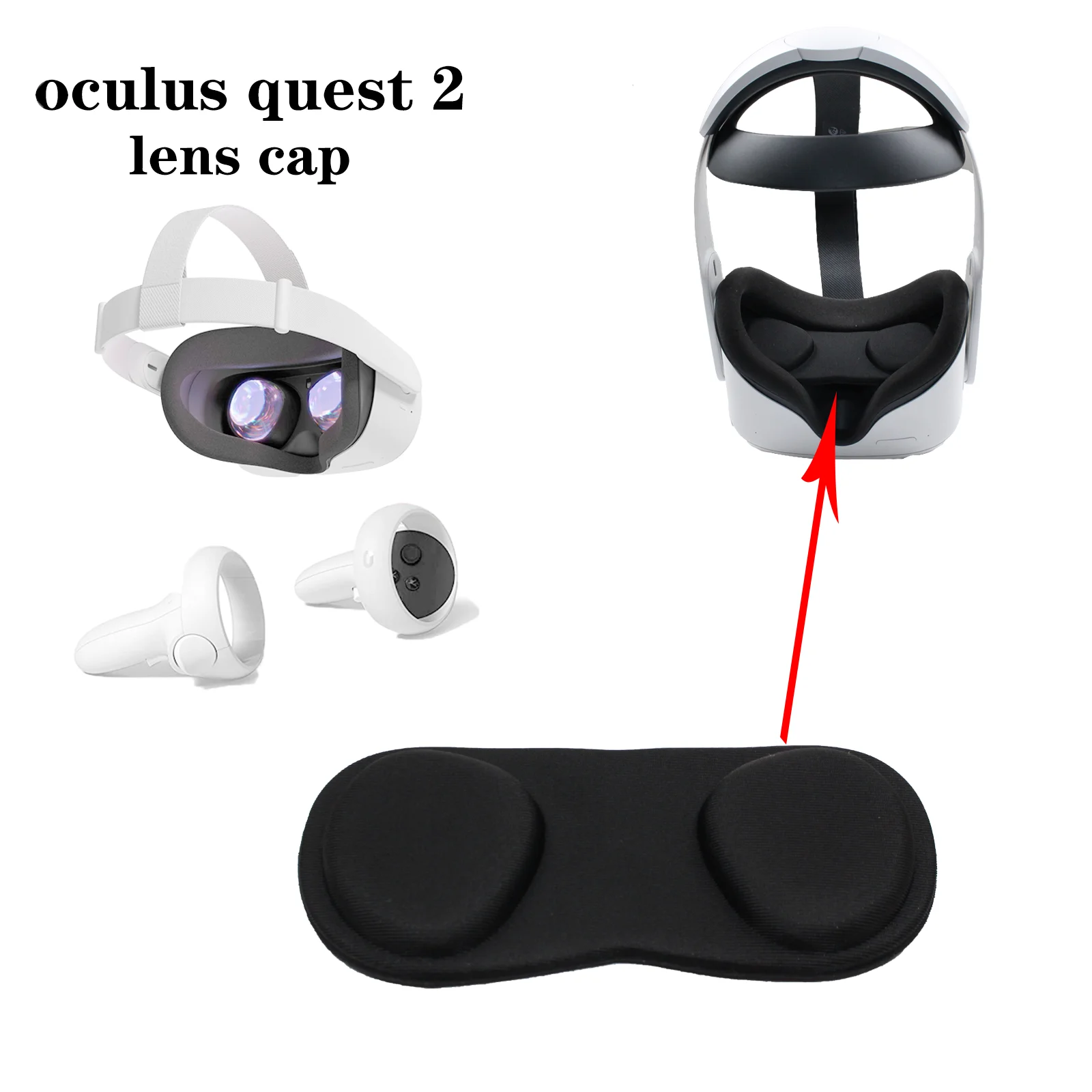 Adequado para capa protetora oculus quest \ 2 acessórios de proteção lente VR à prova poeira e arranhões | Электроника