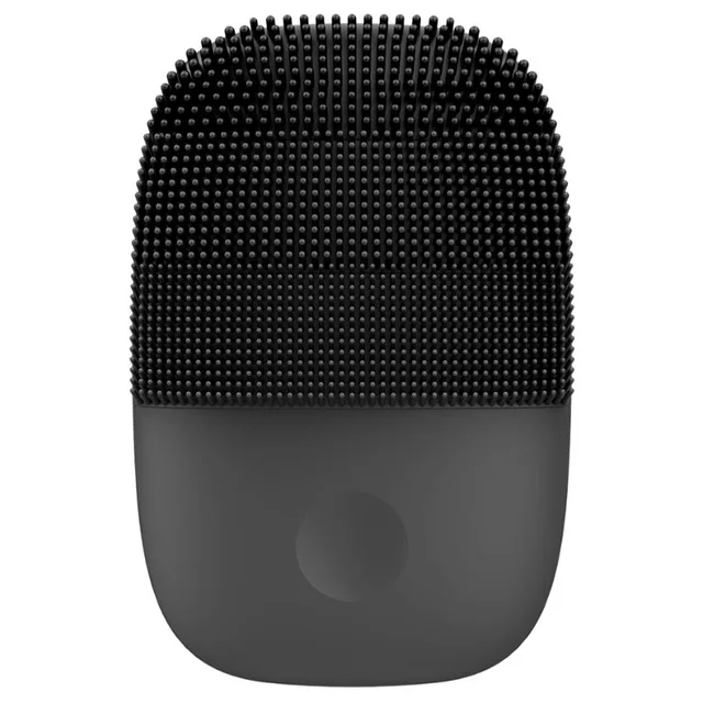 InFace Xiaomi ультразвуковая щетка для лица моющее средство Электрический глубокий массажер для чистки лица водонепроницаемый силиконовый Ультра звуковой Скруббер кожи - Цвет: black