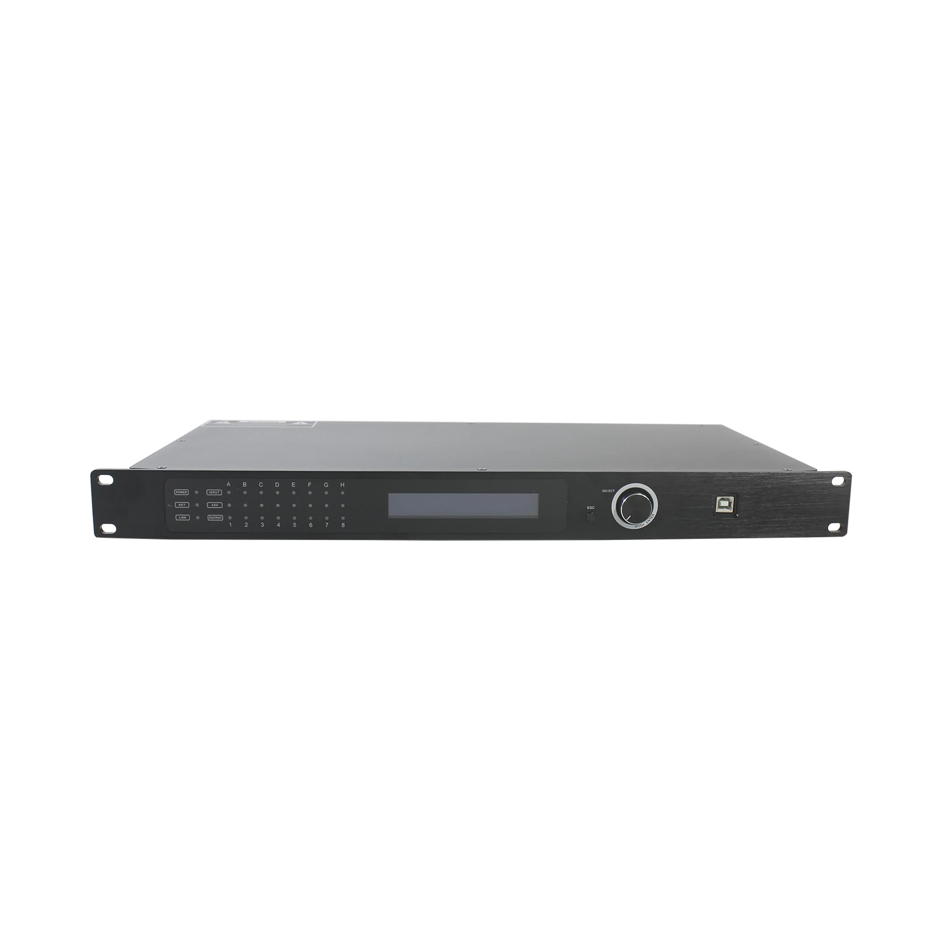 Dante audio Network 8 IN 8 OUT Audio Processor/