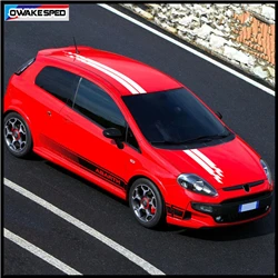 Racing Sport Styling Stripes Car Hood Tail Decor Sticker Auto Body Customized Decal For-Fiat Punto Exterior Accessories (3)_副本