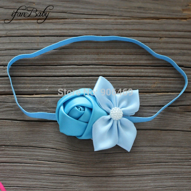 kids nylon headband girl flower headband accessories (19)