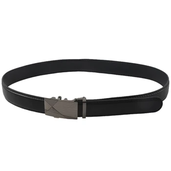 

Luxury Black Leather Automatic Mens Casual Waistband Waist Strap Belt Belts