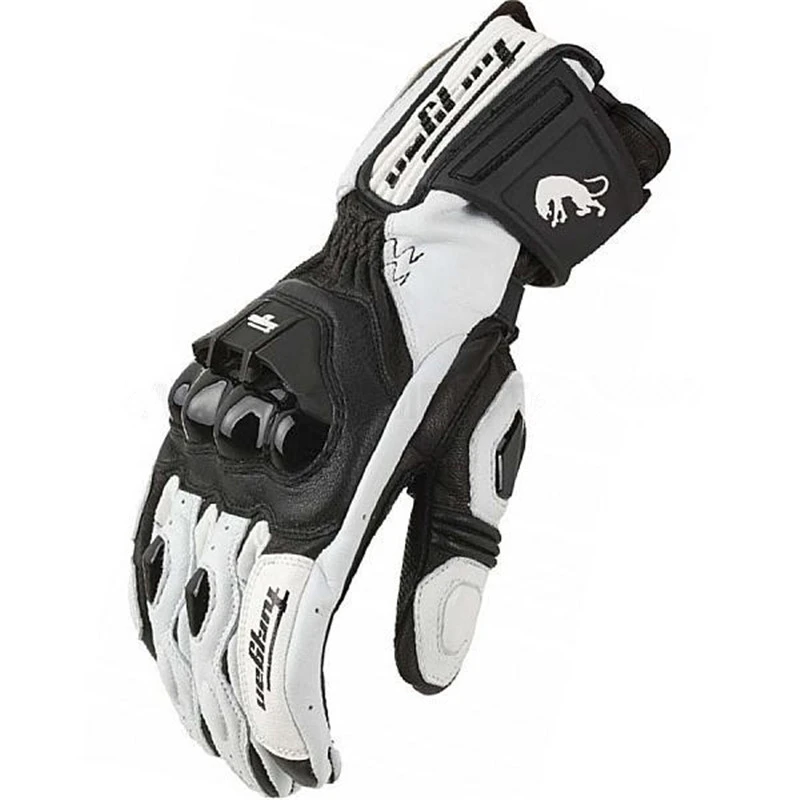 Genuine Leather Motorcycle Gloves Winter Windproof Tactical Motocross Riding White Sheepskin Glove Mens | Автомобили и мотоциклы
