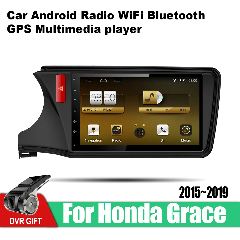 Автомобильный мультимедийный плеер ZaiXi Android с GPS для Honda Grace 2015 2019 автомобильная