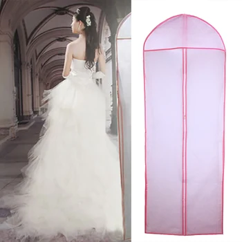 

High Quality Practical Non-Woven Fabric Wedding Dress Gown Dustproof Cover Bridal Garment Storage Bag Long Clothe Protector Case