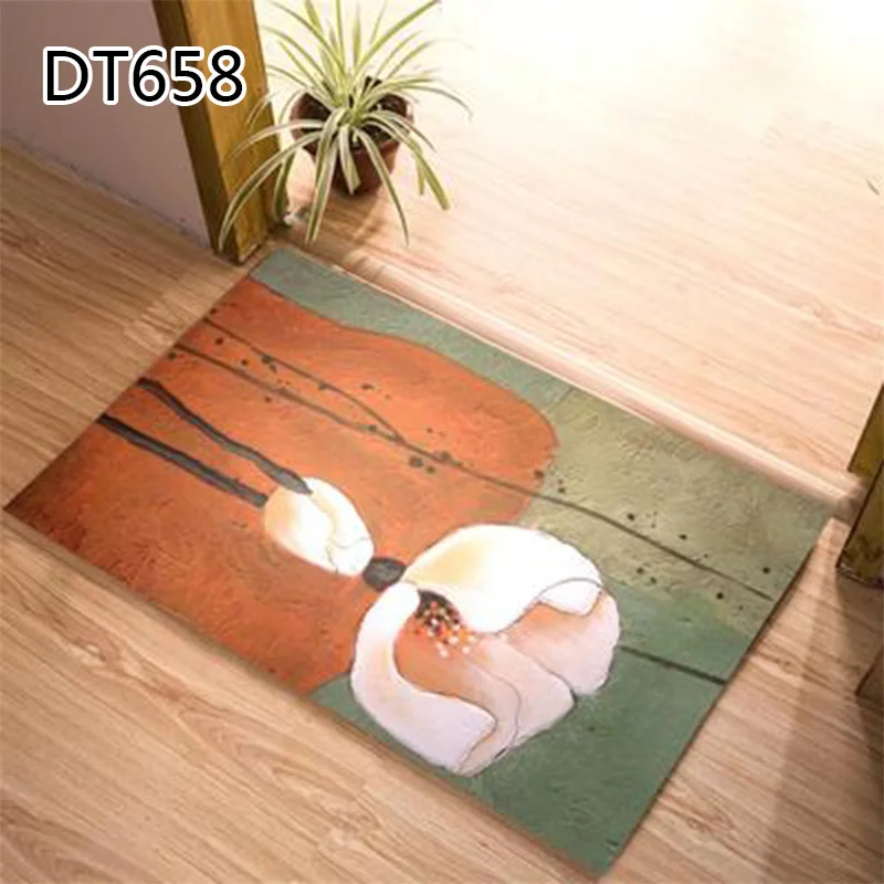 1PCS Anti-slip Doormat Kitchen Geometric Printed Doormat For Living Room Bedroom Home Decor Popular Washable Simple Door Mat - Цвет: 16