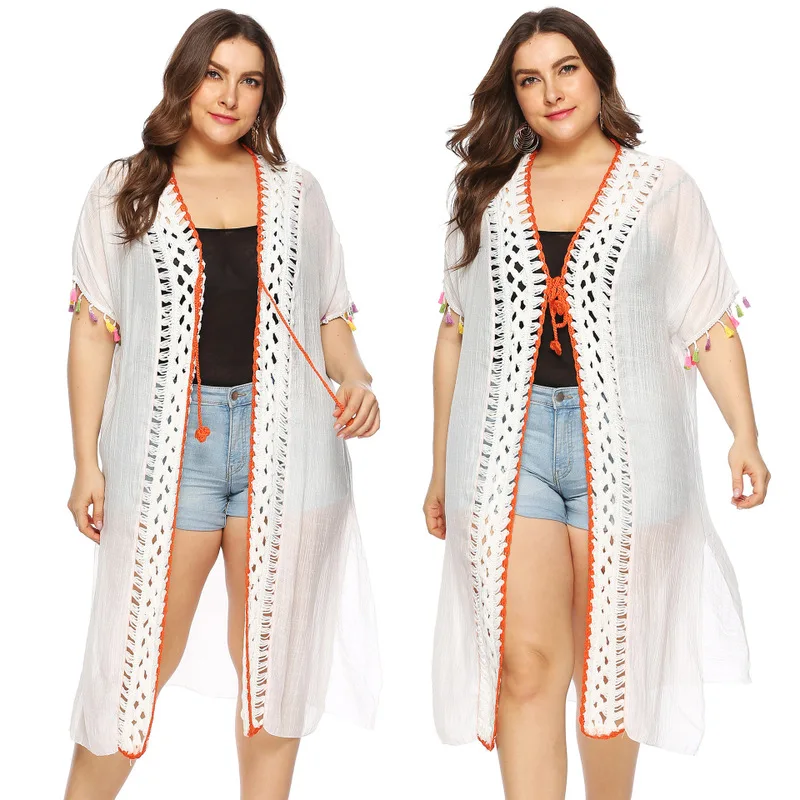 

Beach Coverups For Women Swimwear Dresses Cover Ups Swimming Suit Plus Size Ladies With Cardigan Patchwork Acetate Sierra Surfer