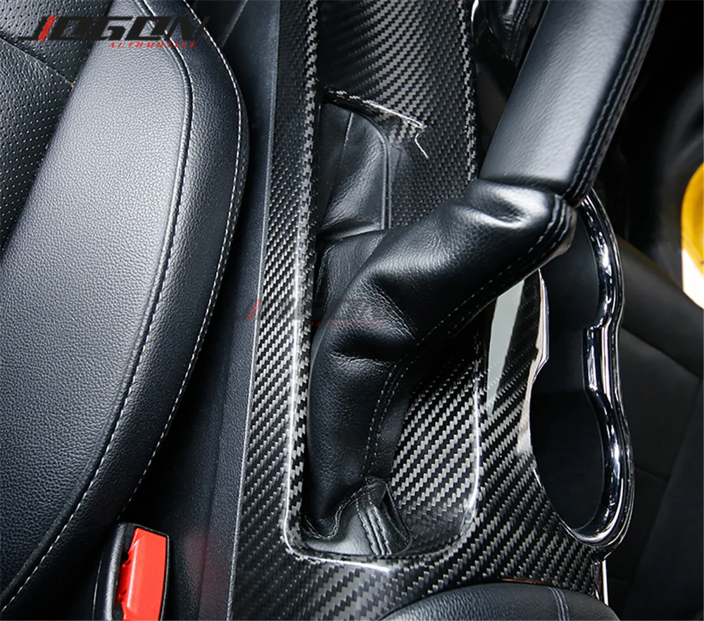 Garniture De Panneau De Console Centrale En Fibre De Carbone Pour Moulures Interieures 10e Generation 2016 2019~p143743849