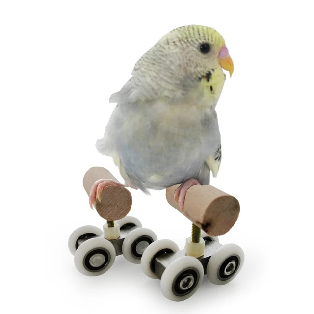 Vogel-Spielzeug Aus Holz - Stapelring-Spiel Für Papageien, Wellensittiche & Sittiche