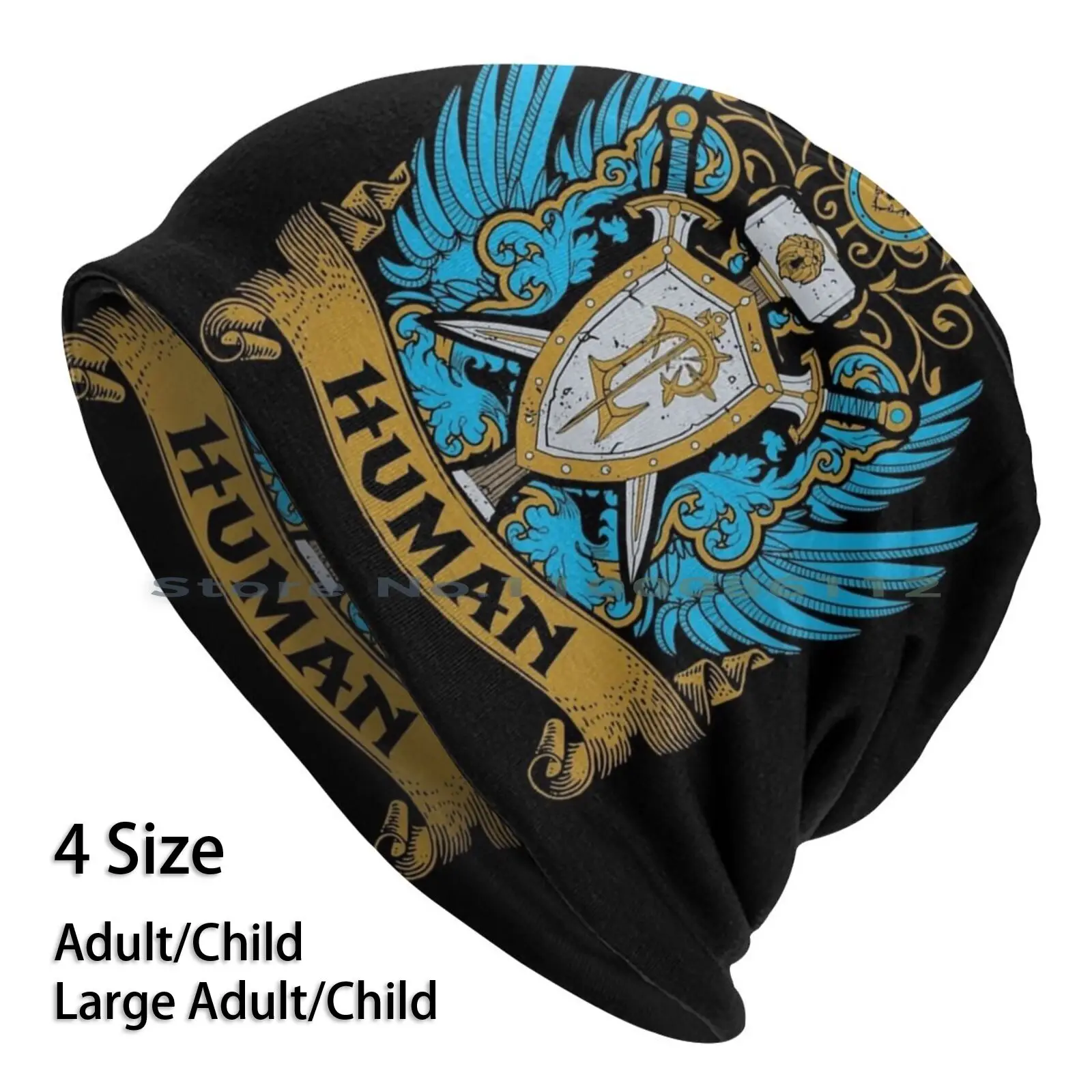 Human-Elite Edition Berretti Knit Hat World Of Alliance World Of Fangirl Wow World Of Classic World Of Game World Of Battle Of