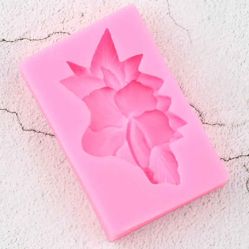 Роза силиконовые формы в виде цветка Листья помадка для кекса украшения торта инструменты Гибискус форма для конфет форма для шоколада форма для мастики