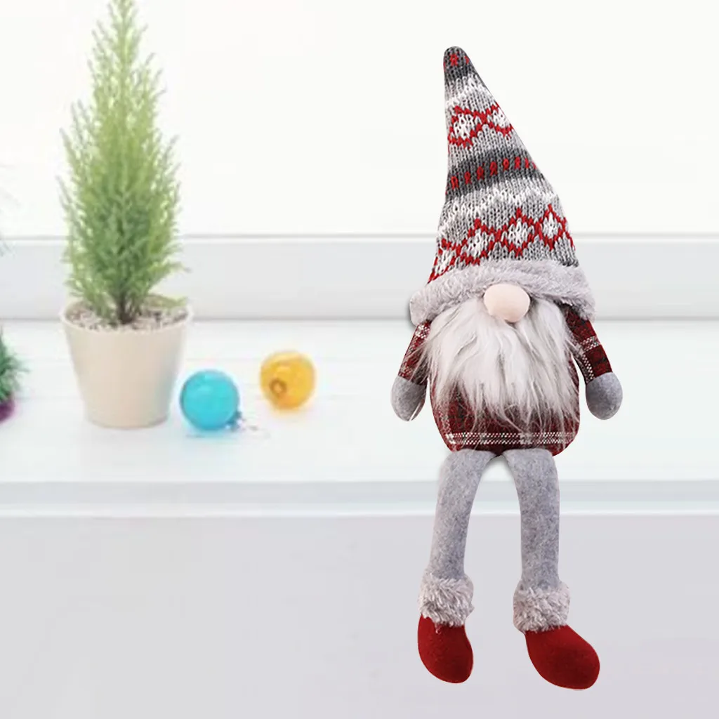 50cm Christmas Old Man Faceless Stand Doll Toy Festival New Year Dinner Party Christmas Decorations For Home Kids Xmas Gifts