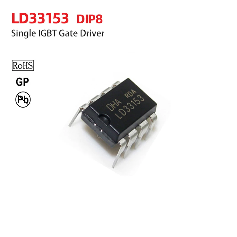 LD33153 MC33153 DIP8 Single IGBT Gate Driver IC | Электронные компоненты и принадлежности