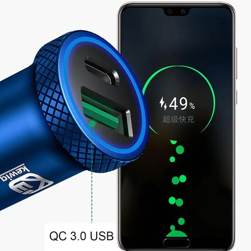 Универсальное быстрое зарядное устройство 3,0 USB Автомобильное устройство для быстрой зарядки USB C type C PD автомобильный адаптер для зарядки для iPhone ipad samsung мобильный телефон